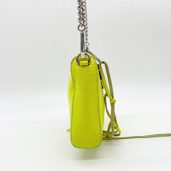 REBECCA MINKOFF Avery Leather Crossbody Bag Yellow - Picture 4 of 13